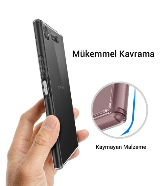 Spigen Xperia XZ1 ile Uyumlu Kılıf Ultra Hybrid