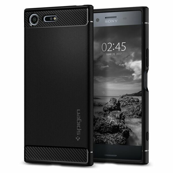 Spigen Xperia XZ Premium ile Uyumlu Kılıf Rugged Armor
