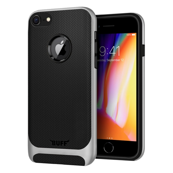 Buff iPhone 8 ile Uyumlu New Armor Kılıf Silver
