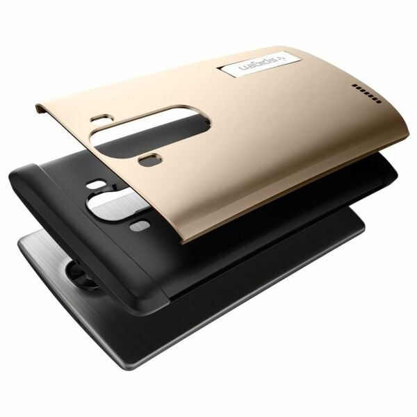 Spigen G4 ile Uyumlu Kılıf Slim Armor Champagne Gold