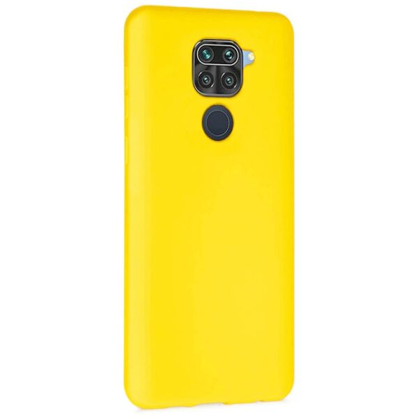 Redmi Note 9 ile Uyumlu Cappy Silikon Kılıf Sarı