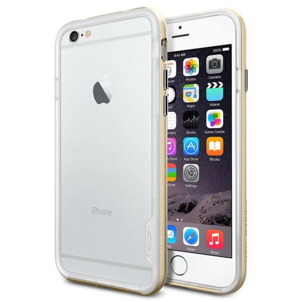 Spigen iPhone 6s/6 ile Uyumlu Kılıf Neo Hybrid EX Champagne Gold