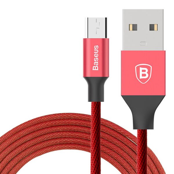 Baseus Yiven Micro USB Kablo 1.5M Kırmızı