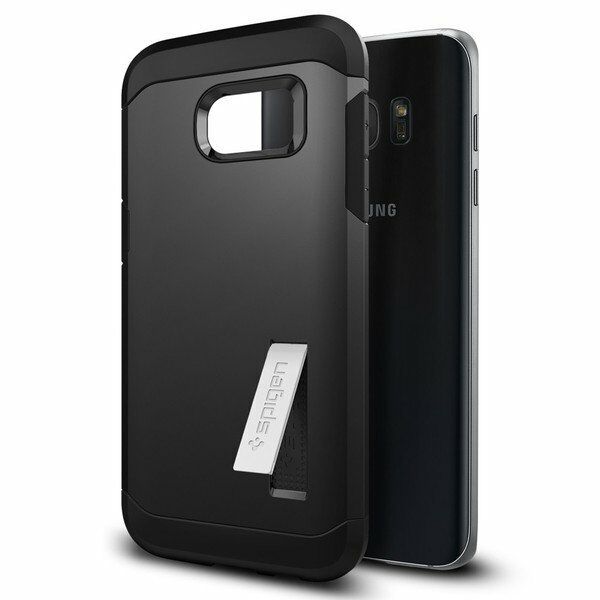 Spigen Galaxy S7 Edge ile Uyumlu Kılıf Tough Armor Black