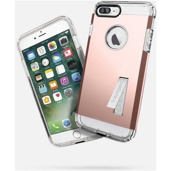 Spigen iPhone 7 Plus / 8 Plus ile Uyumlu Kılıf Tough Armor Rose Gold