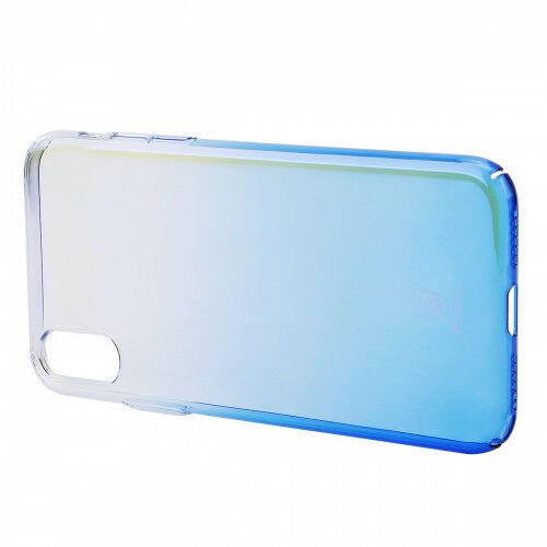 Baseus iPhone X ile Uyumlu Glaze Case Mavi