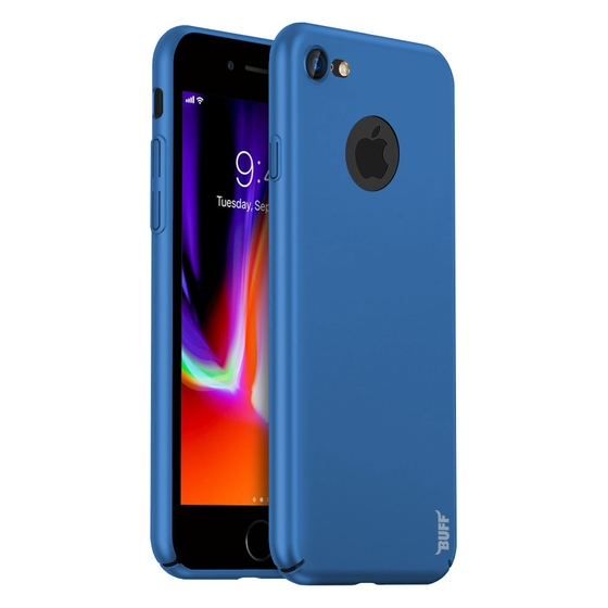 Buff iPhone 8 ile Uyumlu Slim Fit Kılıf Blue