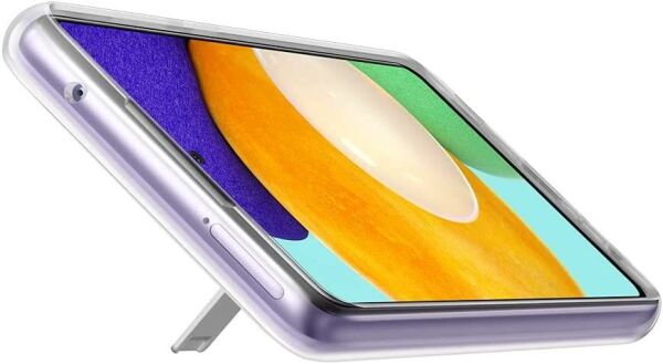 Galaxy A52 ile Uyumlu Clear Standing Kılıf Şefaf EF-JA525CTEGWW