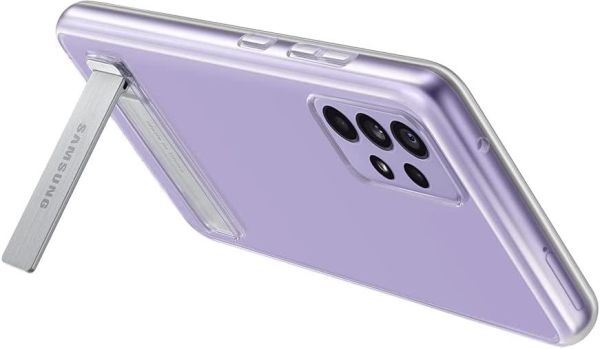 Galaxy A52 ile Uyumlu Clear Standing Kılıf Şefaf EF-JA525CTEGWW