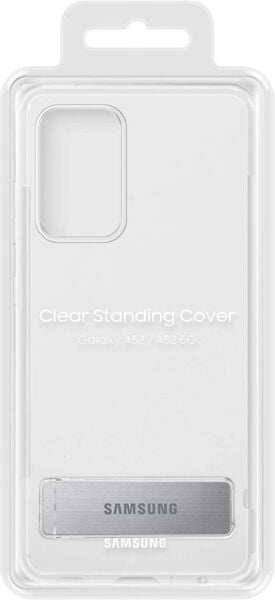 Galaxy A52 ile Uyumlu Clear Standing Kılıf Şefaf EF-JA525CTEGWW