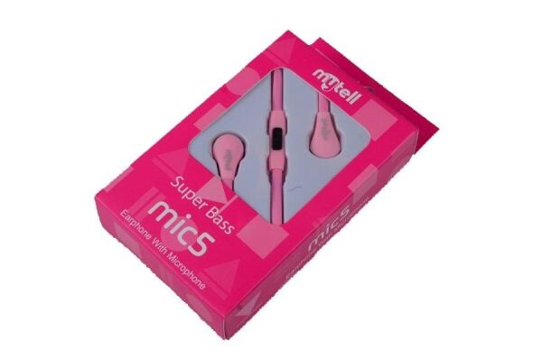 Mytell Universal 3,5 Mikrofonlu Kulaklık Seti Pembe Mic5