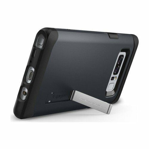 Spigen Galaxy Note 8 ile Uyumlu Kılıf Slim Armor Metal Slate
