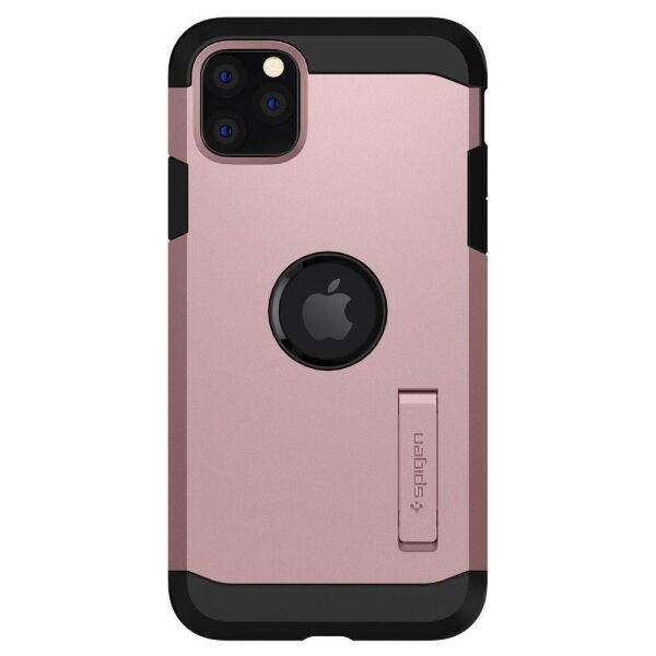 Spigen iPhone 11 Pro ile Uyumlu Kılıf Tough Armor Rose Gold
