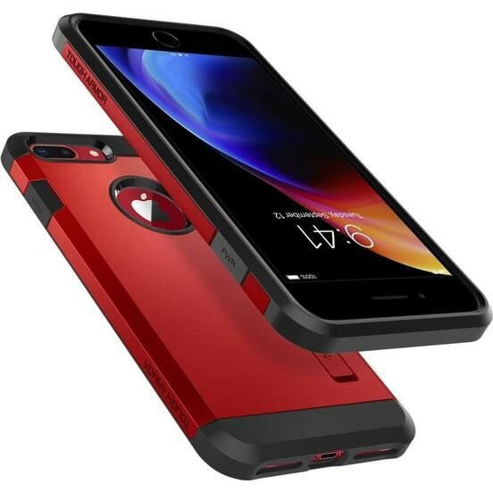 Spigen iPhone 7 Plus / 8 Plus ile Uyumlu Kılıf Tough Armor 2 Red
