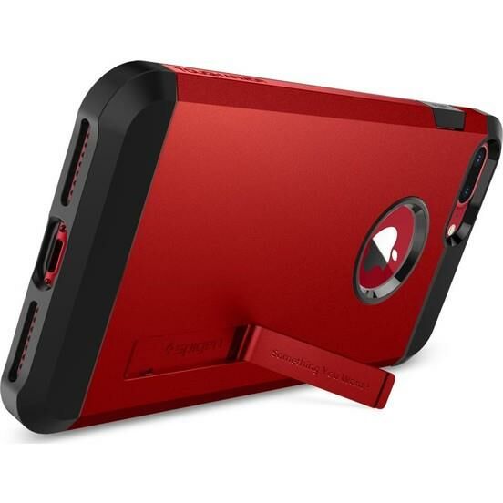 Spigen iPhone 7 Plus / 8 Plus ile Uyumlu Kılıf Tough Armor 2 Red