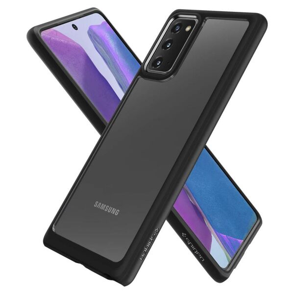 Spigen Galaxy Note 20 ile Uyumlu Kılıf Ultra Hybrid Black (Out)