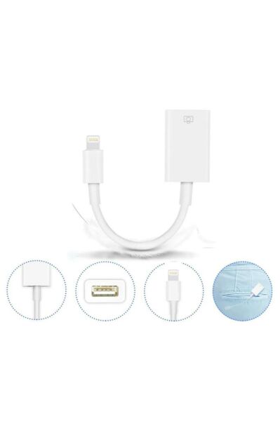 Jopus JO-IP07 Universal Lightning USB Otg Beyaz