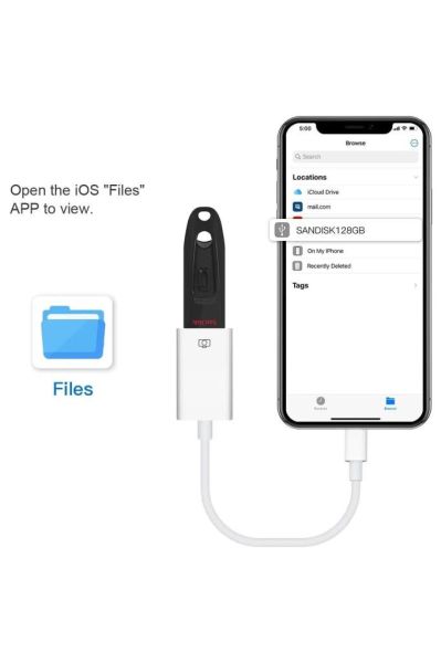 Jopus JO-IP07 Universal Lightning USB Otg Beyaz
