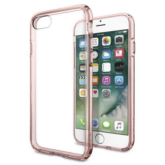 Spigen iPhone 7 ile Uyumlu Kılıf Ultra Hybrid Rose Gold