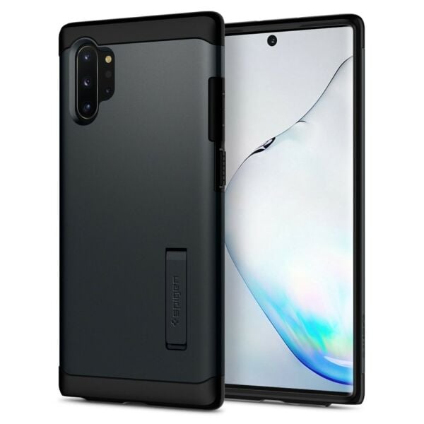 Spigen Galaxy Note 10 Plus ile Uyumlu Kılıf Slim Armor Black
