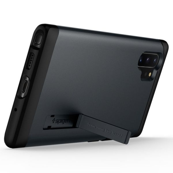 Spigen Galaxy Note 10 Plus ile Uyumlu Kılıf Slim Armor Black