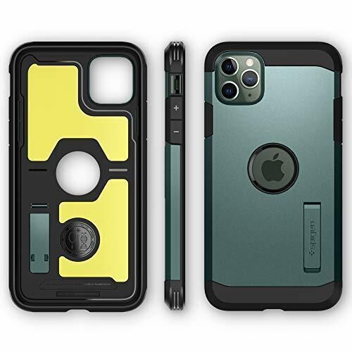 Spigen iPhone 11 Pro ile Uyumlu Kılıf Tough Armor XP Midnight Green