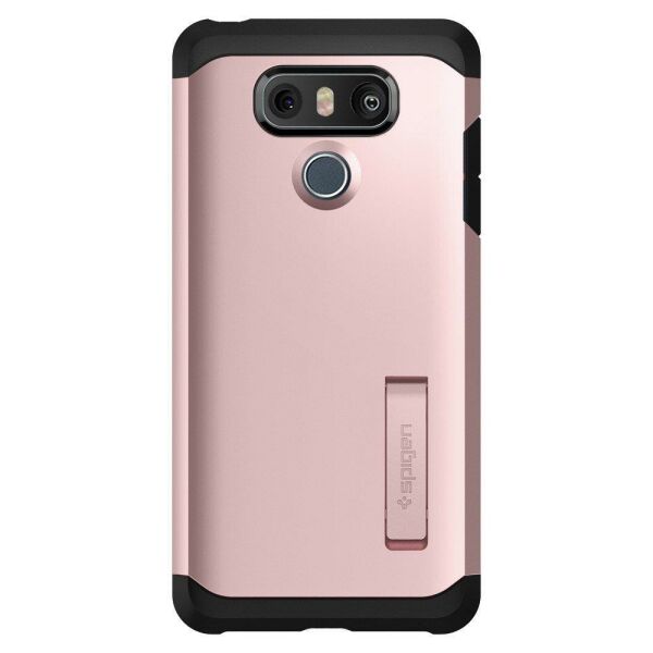 Spigen G6 ile Uyumlu Kılıf Tough Armor Rose Gold