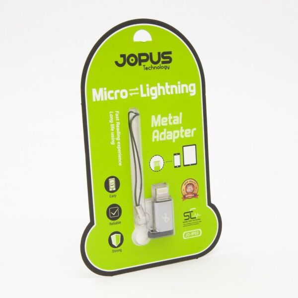 Jopus iPhone Çevirici Adaptör Micro'dan iPhone 7 ile Uyumlu Sarj Çevirici Aparat JO-IP02 Mix