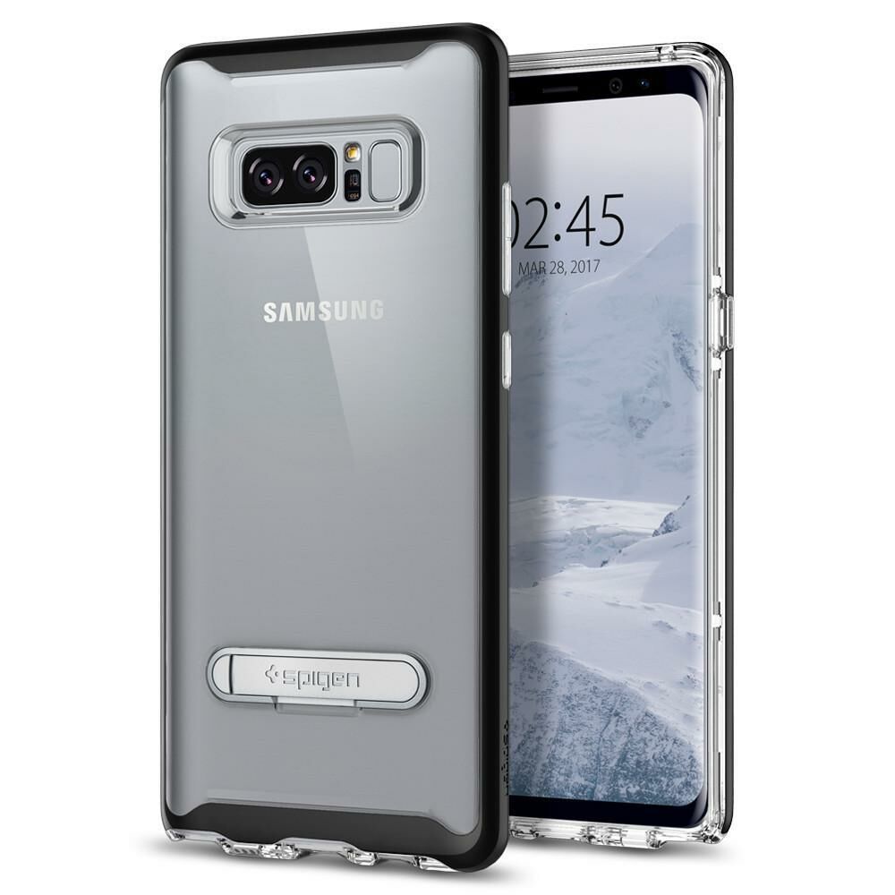Spigen Galaxy Note 8 ile Uyumlu Kılıf Crystal Hybrid Black