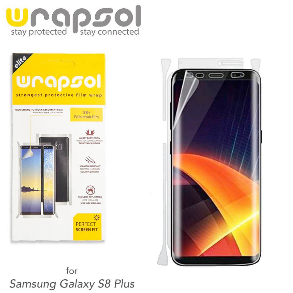 Galaxy S8 Plus ile Uyumlu Tam Kaplayan Ekran Koruyucu (Out)