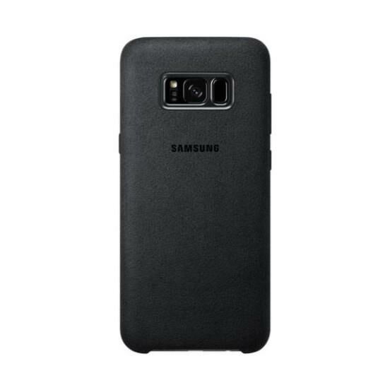Galaxy S8 ile Uyumlu Alcantara Kılıf Dark Gray EF-XG950ASEGWW