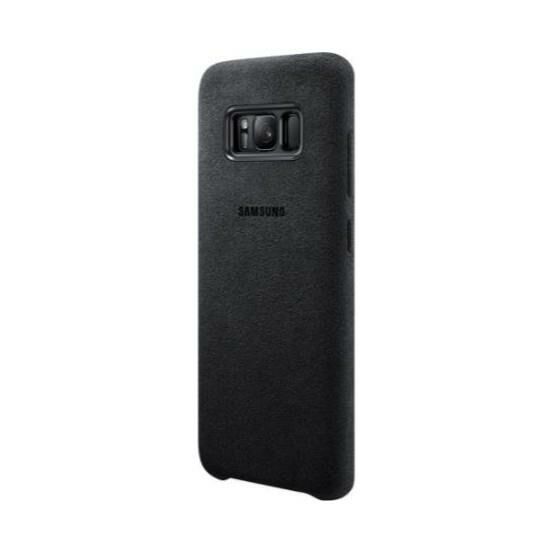 Galaxy S8 ile Uyumlu Alcantara Kılıf Dark Gray EF-XG950ASEGWW