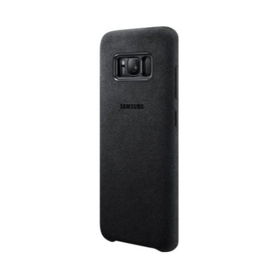 Galaxy S8 ile Uyumlu Alcantara Kılıf Dark Gray EF-XG950ASEGWW