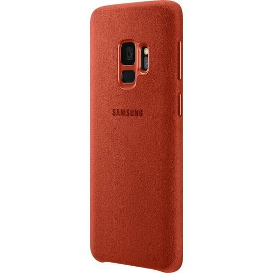 Galaxy S9 ile Uyumlu Alcantara Kılıf Red EF-XG960AREGWW