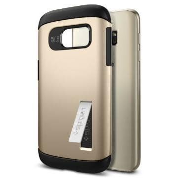 Spigen Galaxy S7 ile Uyumlu Kılıf Slim Armor Champagne Gold