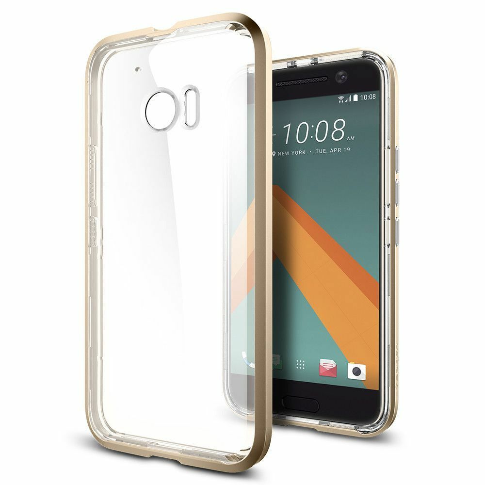 Spigen 10 ile Uyumlu Kılıf Neo Hybrid Crystal Champagne Gold