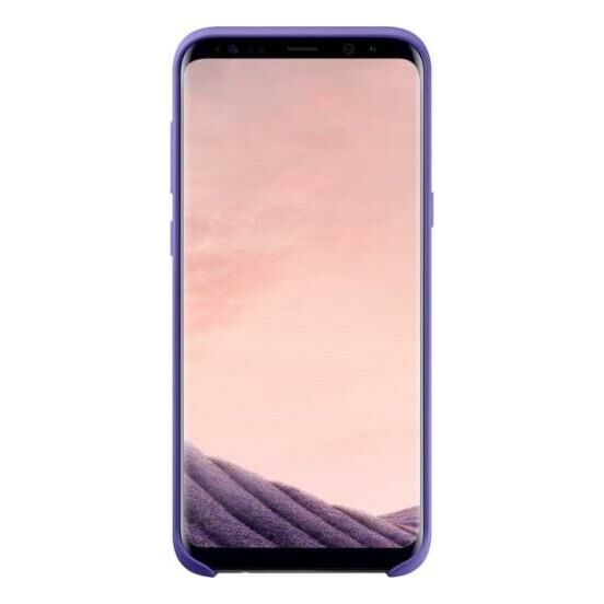 Galaxy S8 Plus ile Uyumlu Silikon Kılıf Mor EF-PG955TVEGWW