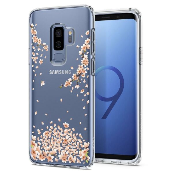Spigen Galaxy S9 Plus ile Uyumlu Kılıf Liquid Crystal Blossom Crystal Clear