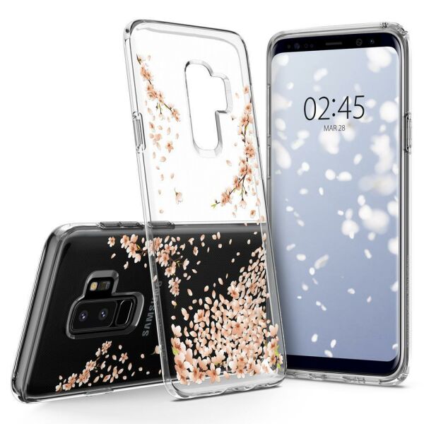 Spigen Galaxy S9 Plus ile Uyumlu Kılıf Liquid Crystal Blossom Crystal Clear