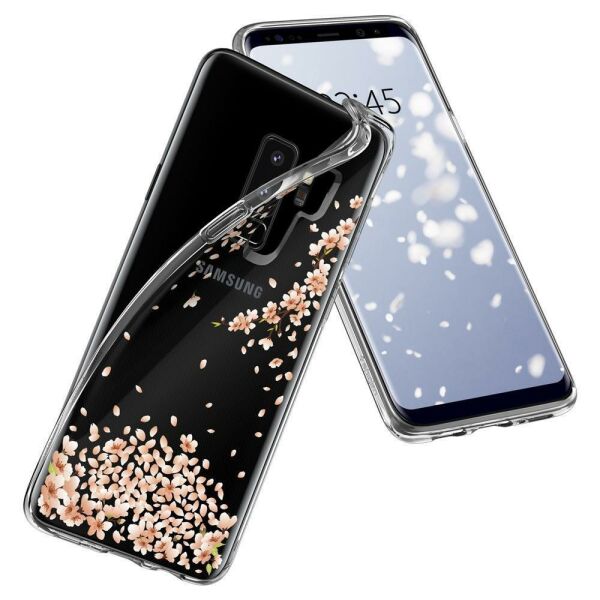 Spigen Galaxy S9 Plus ile Uyumlu Kılıf Liquid Crystal Blossom Crystal Clear