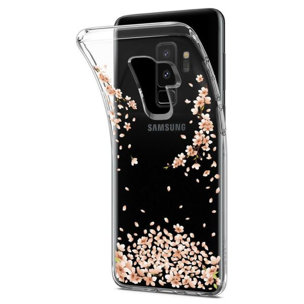 Spigen Galaxy S9 Plus ile Uyumlu Kılıf Liquid Crystal Blossom Crystal Clear