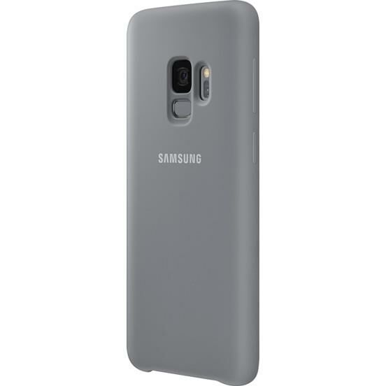 Galaxy S9 ile Uyumlu Silikon Kılıf Gri EF-PG960TJEGWW
