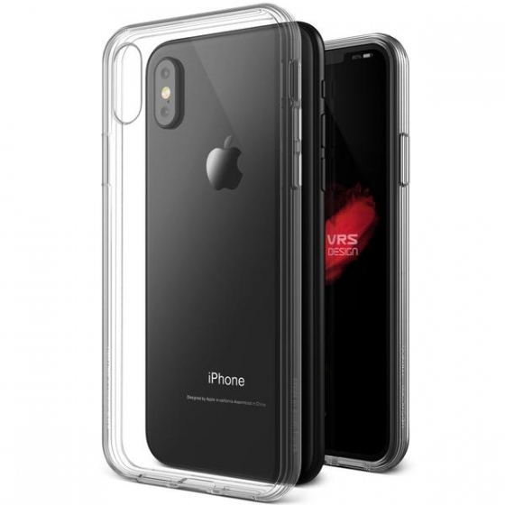 VRS Design İPhone X ile Uyumlu Crystal Touch Kılıf Clear