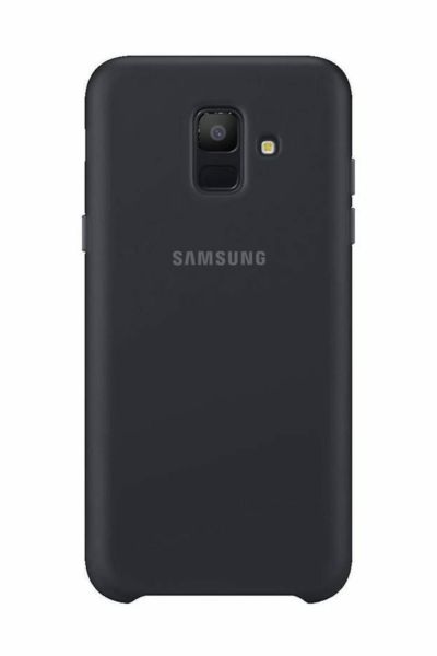 Galaxy A6 2018 ile Uyumlu Çift Katmanlı Arka Kapak Siyah EF-PA600CBEGWW