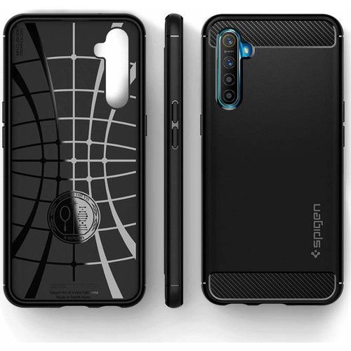 Spigen Realme XT ile Uyumlu Kılıf Rugged Armor Matte Black
