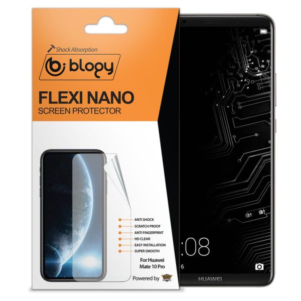 Blogy Flexi Nano Mate 10 Pro ile Uyumlu Ekran Koruyucu