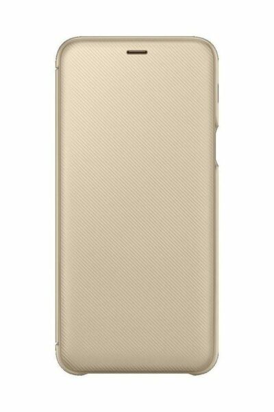 Galaxy A6+ (2018) ile Uyumlu Kapaklı Kılıf Altın EF-WA605CFEGWW