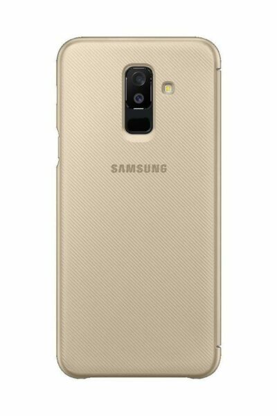 Galaxy A6+ (2018) ile Uyumlu Kapaklı Kılıf Altın EF-WA605CFEGWW