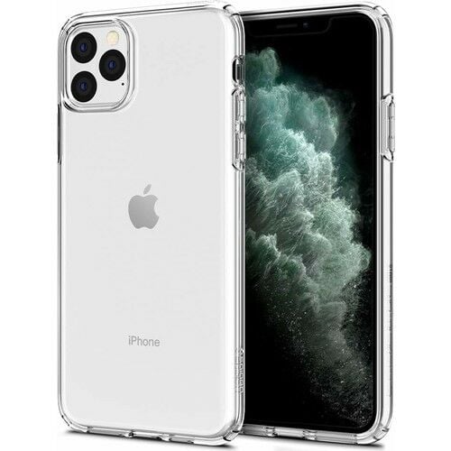 Spigen iPhone 11 Pro ile Uyumlu Kılıf Liquid Crystal 4 Tarafı Koruma Crystal Clear