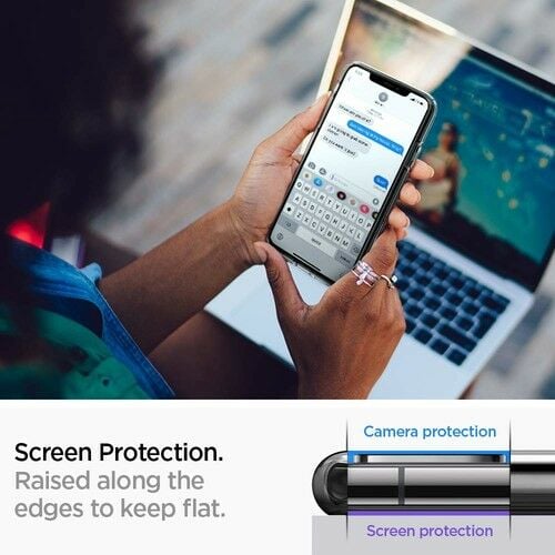 Spigen iPhone 11 Pro ile Uyumlu Kılıf Liquid Crystal 4 Tarafı Koruma Crystal Clear